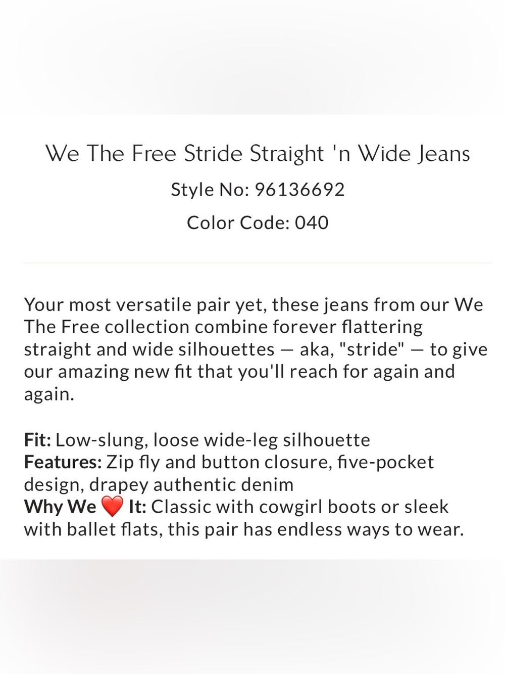 Free People We the Free Stride Jeans Straight ‘n wide - Picture 6 of 11